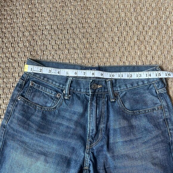 Gap Jeans Men’s 31x32 Bootcut Medium Wash Light Whiskering Denim - Picture 4 of 6